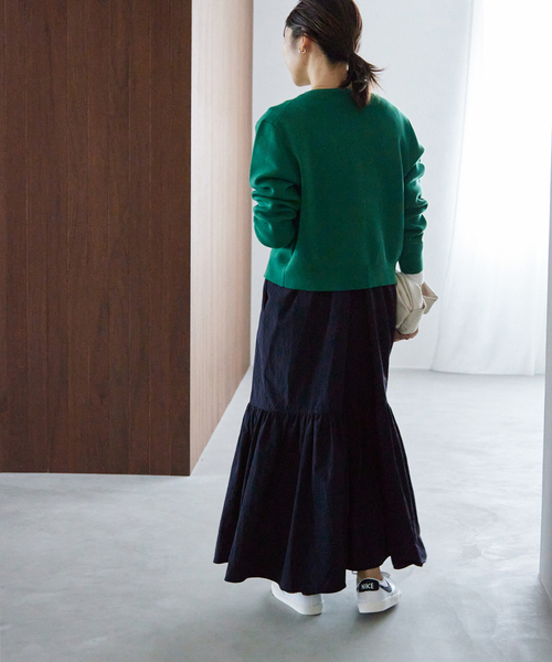 SLOBE IENA（スローブイエナ）の「タフタティアードキャミワンピース