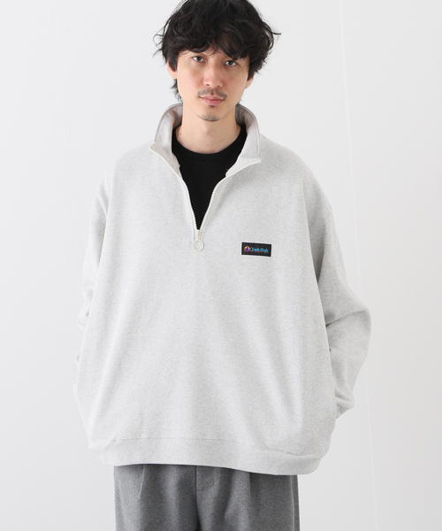 JOURNAL STANDARD(ジャーナルスタンダード)の「【CLIMB HIGH / クライムハイ】Quater zip stand sweat(Tシャツ/カットソー・メンズ・ライトグレー・LARGE)」の1枚目の写真
