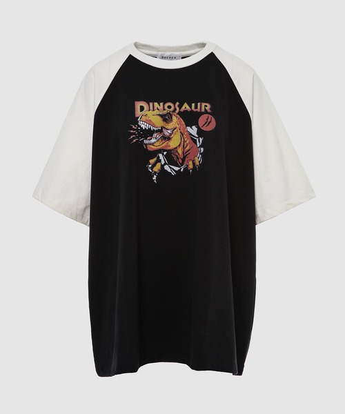 BELPER(ベルパー)の「GRAPHIC RAGLAN T(Tシャツ/カットソー・レディース・ブルー系その他/ブラック系その他・FREE)」の2枚目の写真