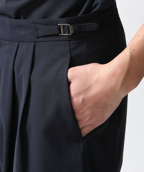 ABAHOUSE（アバハウス）の「サマーウールワイドショーツ（その他パンツ・メンズ・グレー/チャコールグレー/ネイビー・3/2）」の7枚目の写真