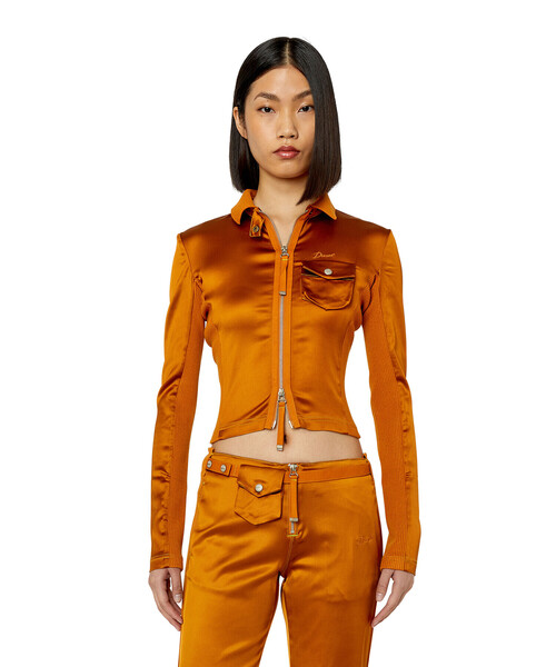 DIESEL（ディーゼル）の「レディース トップス シャツ サテン（シャツ/ブラウス・レディース・ブラック/ブラウン・40/42/44/38）」の10枚目の写真