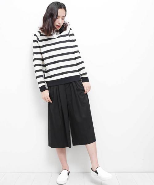 M/M ATTACHMENT（エムエムアタッチメント）の「【M/M ATTACHMENT】ハラコスリップオンスニーカー（スリッポン・レディース・ホワイト/ネイビー・S/M）」の12枚目の写真