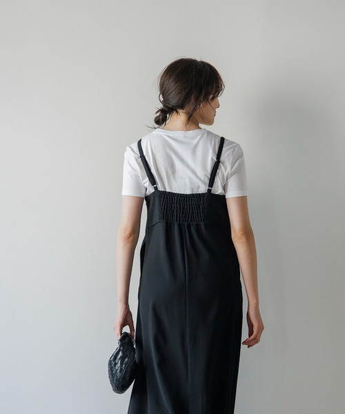 Emma Taylor（エマテイラー）の「パールストラップキャミワンピース（ワンピース・レディース・イエロー×グリーン/ベージュ/ブラック・FREE）」の7枚目の写真