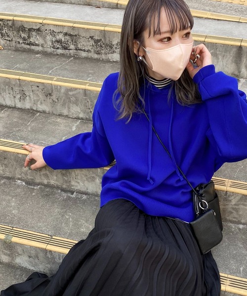 【未使用級】アドーア　ウール　ビッグカラー　ニット　セーター　紺　38 Acne Studios アクネストゥディオズ DEBORAH L-WOOL Vネックウール