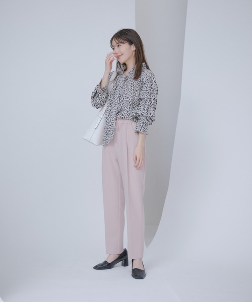 VIS(ビス)の「【洗える】フリルネックシャーリングブラウス(シャツ/ブラウス・レディース・ホワイト/イエロー系その他3/ホワイト系その他・FREE)」の19枚目の写真