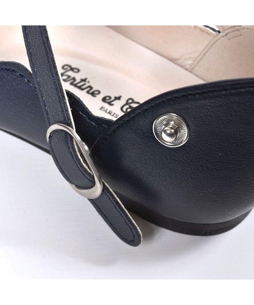 Tartine et Chocolat（タルティーヌエショコラ）の「Tartine et Chocolat/日本製 リボンスカラップシューズ (17~20cm)（ドレスシューズ・キッズ・ベージュ/ネイビー・20/18/19/17）」の12枚目の写真