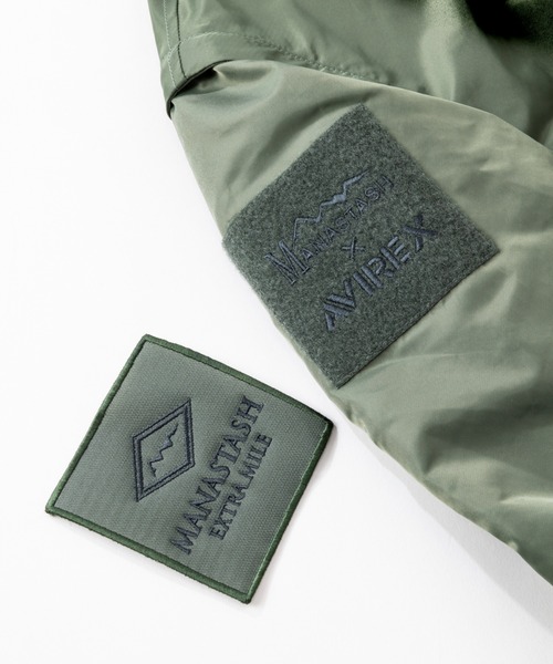MANASTASH（マナスタッシュ）の「MANASTASH×AVIREX マナスタッシュ×アヴィレックス　FIELD L-2 フィールドL-2（ミリタリージャケット・メンズ・セージグリーン/ブラック・M/L/XL）」の14枚目の写真