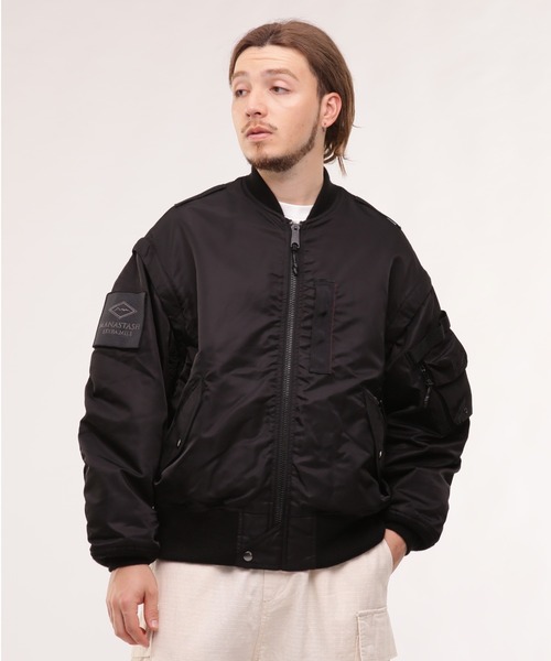 MANASTASH（マナスタッシュ）の「MANASTASH×AVIREX マナスタッシュ×アヴィレックス　FIELD L-2 フィールドL-2（ミリタリージャケット・メンズ・セージグリーン/ブラック・M/L/XL）」の7枚目の写真