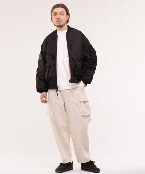 MANASTASH（マナスタッシュ）の「MANASTASH×AVIREX マナスタッシュ×アヴィレックス　FIELD L-2 フィールドL-2（ミリタリージャケット・メンズ・セージグリーン/ブラック・M/L/XL）」の9枚目の写真