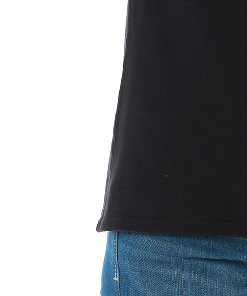 AZUL by moussy（アズールバイマウジー）の「20/-天竺ｷﾞﾀｰふなっしｰT（Tシャツ/カットソー・レディース・ブラック/オフホワイト・MEDIUM/SMALL/LARGE）」の6枚目の写真