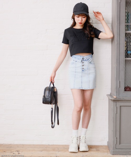 LIPSERVICE(リップサービス)の「CHERISH Tシャツ(Tシャツ/カットソー・レディース・ブラック/ピンク/ホワイト・FREE)」の12枚目の写真