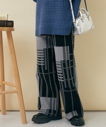 Paradise Picnic（パラダイスピクニック）の「幾何学柄ニットパンツ（その他パンツ）」
