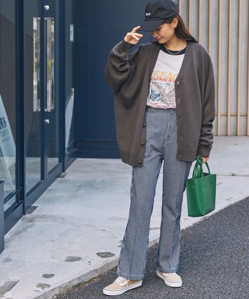 Dickies/ディッキーズ センタープレス ストレッチツイル フレア