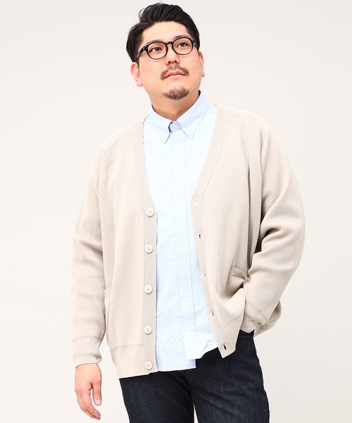 B&T CLUB(ビーティークラブ)の「ふわかる カーディガン(カーディガン/ボレロ・メンズ・アイボリー/ブルー/グリーン/ピンク・5L/4L/6L/3L)」の21枚目の写真