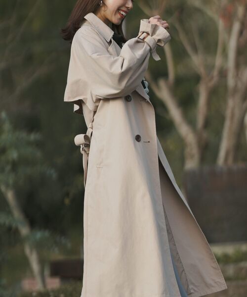 rps（アールピーエス）の「キャンディスリーブＢＩＧトレンチコート（トレンチコート・レディース・ベージュ/ベージュ系その他・M）」の5枚目の写真