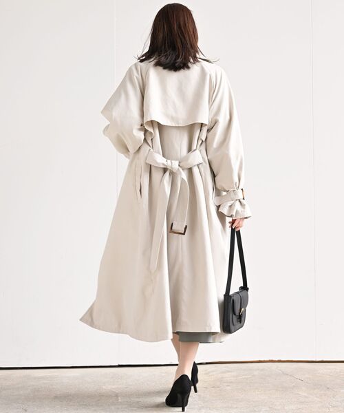 rps（アールピーエス）の「キャンディスリーブＢＩＧトレンチコート（トレンチコート・レディース・ベージュ/ベージュ系その他・M）」の13枚目の写真