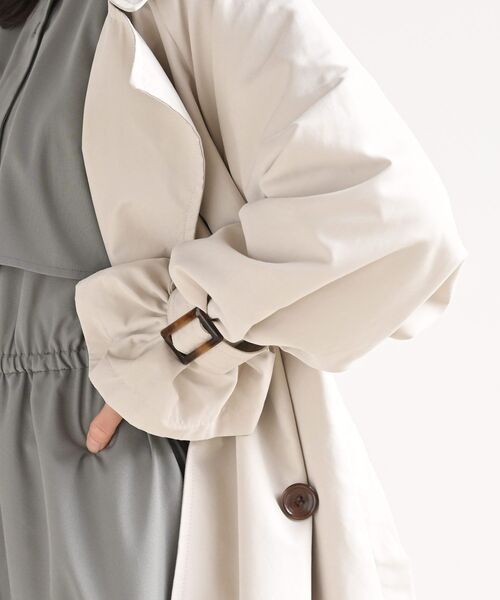 rps（アールピーエス）の「キャンディスリーブＢＩＧトレンチコート（トレンチコート・レディース・ベージュ/ベージュ系その他・M）」の18枚目の写真