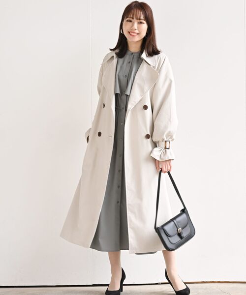 rps（アールピーエス）の「キャンディスリーブＢＩＧトレンチコート（トレンチコート・レディース・ベージュ/ベージュ系その他・M）」の19枚目の写真