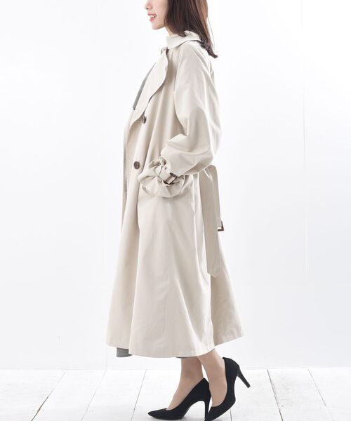rps（アールピーエス）の「キャンディスリーブＢＩＧトレンチコート（トレンチコート・レディース・ベージュ/ベージュ系その他・M）」の21枚目の写真