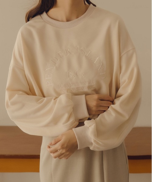 fupel（フぺル）の「ロゴ刺繍スウェット（スウェット）」 - WEAR