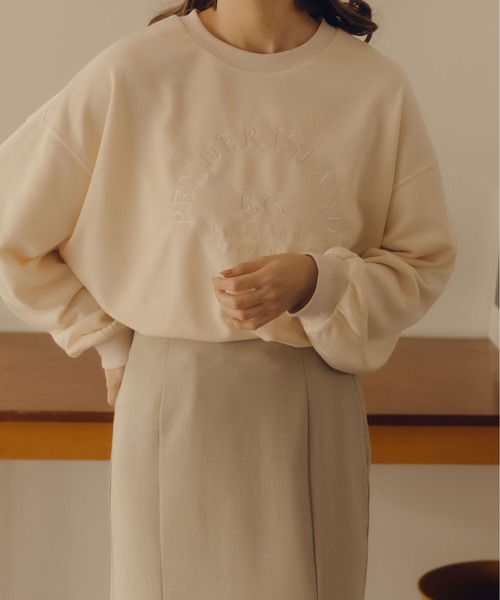 fupel（フぺル）の「ロゴ刺繍スウェット（スウェット）」 - WEAR