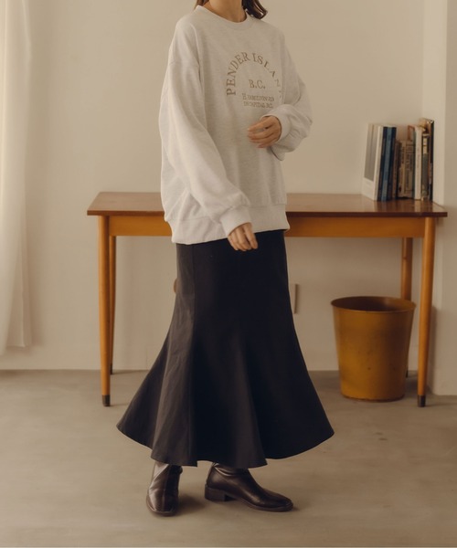 fupel（フぺル）の「ロゴ刺繍スウェット（スウェット・レディース・ライトグレー/アイボリー・FREE）」の18枚目の写真