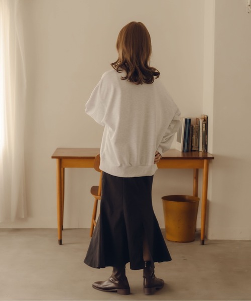 fupel（フぺル）の「ロゴ刺繍スウェット（スウェット・レディース・ライトグレー/アイボリー・FREE）」の19枚目の写真