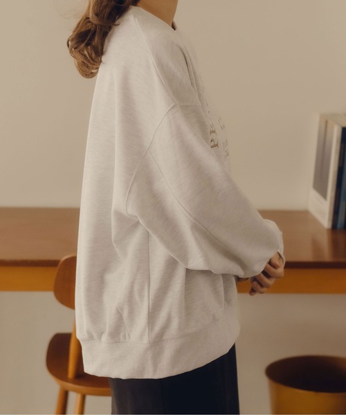 fupel（フぺル）の「ロゴ刺繍スウェット（スウェット・レディース・ライトグレー/アイボリー・FREE）」の16枚目の写真