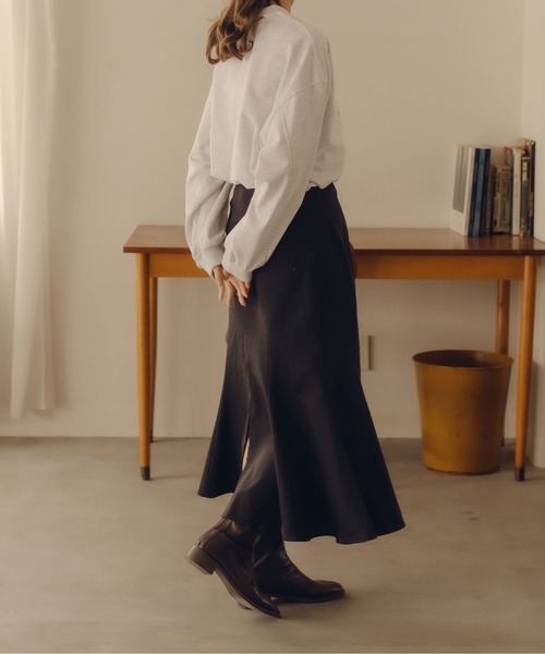 fupel（フぺル）の「ロゴ刺繍スウェット（スウェット・レディース・ライトグレー/アイボリー・FREE）」の13枚目の写真