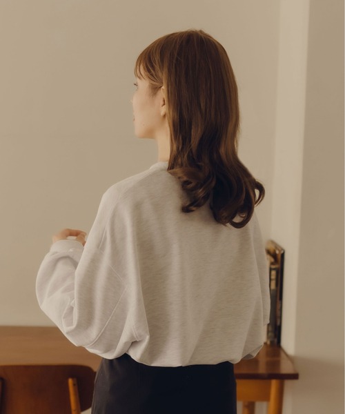 fupel（フぺル）の「ロゴ刺繍スウェット（スウェット・レディース・ライトグレー/アイボリー・FREE）」の8枚目の写真