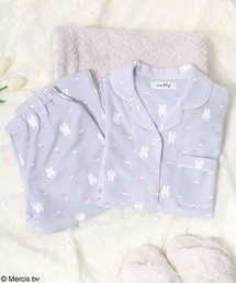 Miffy（ ミッフィー）の「miffy（ミッフィー）総柄プリントシャツパジャマ セットアップ/ルームウェア レディース/上下2点セット（ルームウェア/パジャマ）」