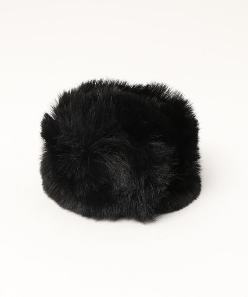 B.C STOCK（ベーセーストック）の「ECO FUR SPRING BAND:バングル（ブレスレット・レディース・チャコールグレー/ブラック/ボルドー・FREE）」の4枚目の写真