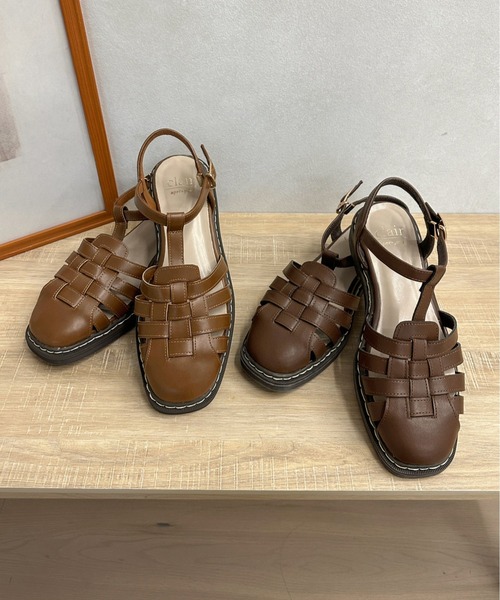 apres jour clair(アプレジュールクレア)の「【apres jour clair】グルカサンダル【ZOZOTOWN限定アイテム】(サンダル・レディース・ダークブラウン/キャメル・SMALL/X-LARGE/MEDIUM/LARGE)」の5枚目の写真