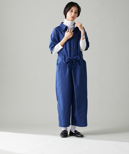 Le temps riche（ルタンリッシュ）の「ボトルハイネック長袖Ｔシャツ　UVカット　＜Le temps riche＞（Tシャツ/カットソー・レディース・杢グレー/アイボリー系/オフホワイト/ブラック・L/M）」の6枚目の写真