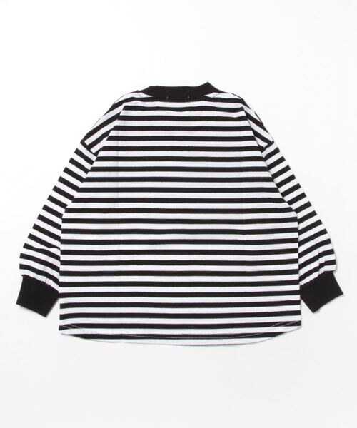 GENERATOR（ジェネレーター）の「GENERATOR/ジェネレーター　ボーダー L/S Tシャツ（Tシャツ/カットソー・キッズ・イエロー×グリーン/ブラック/ブルー・M/L/XL）」の4枚目の写真