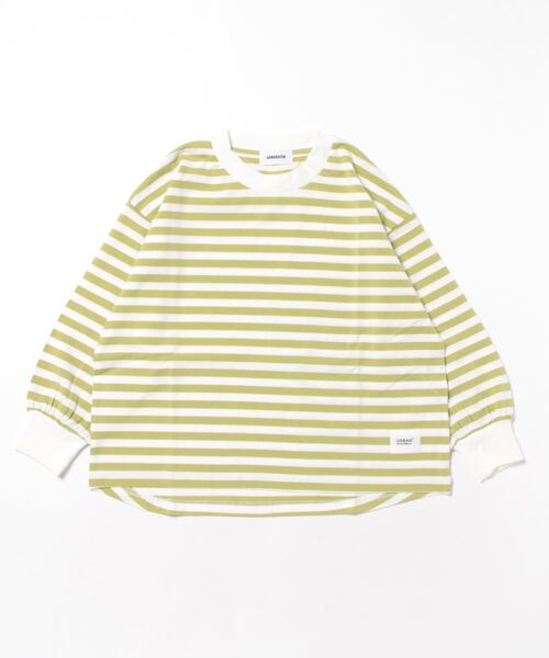 GENERATOR（ジェネレーター）の「GENERATOR/ジェネレーター　ボーダー L/S Tシャツ（Tシャツ/カットソー・キッズ・イエロー×グリーン/ブラック/ブルー・M/L/XL）」の7枚目の写真