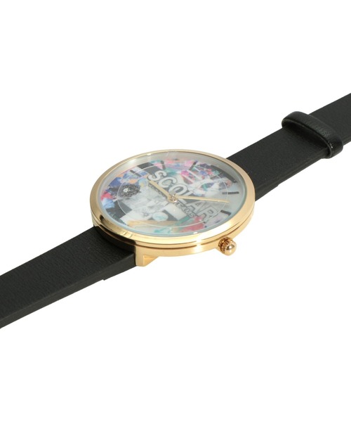 ScoLar（スカラー）の「SJ-020：ローリングロゴウォッチ（アナログ腕時計・レディース・ブラック/ブラウン・FREE）」の12枚目の写真