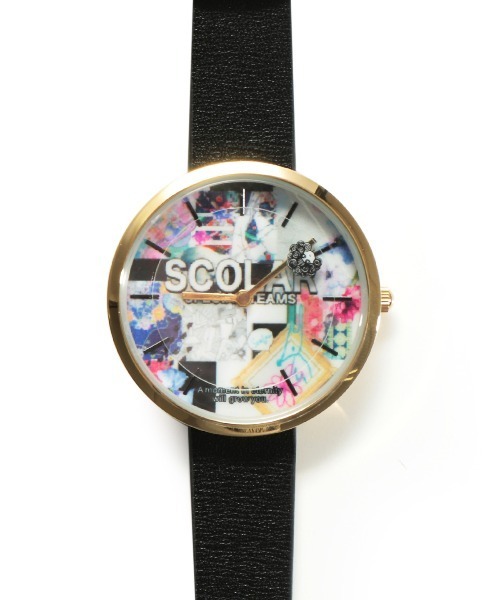 ScoLar（スカラー）の「SJ-020：ローリングロゴウォッチ（アナログ腕時計・レディース・ブラック/ブラウン・FREE）」の8枚目の写真