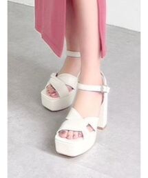 RESEXXY | ツイストデザイン厚底サンダル(サンダル)