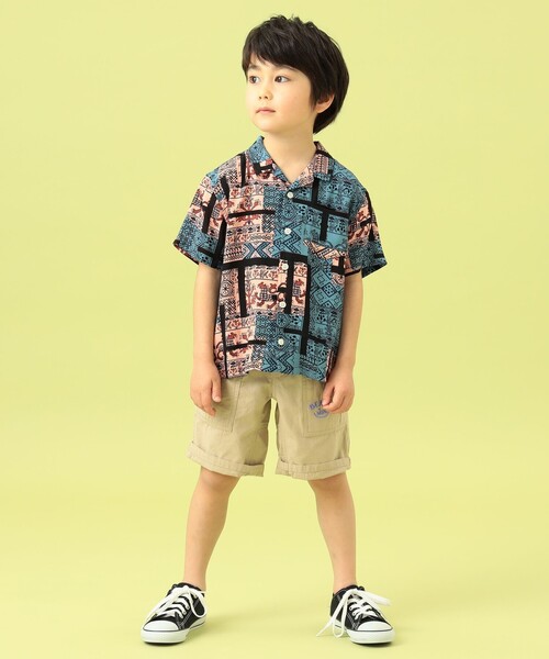 BEAMS mini（ビームスミニ）の「BEAMS mini / スマイル キャンプ ショーツ 23SS（90～150cm）（その他パンツ・キッズ・グリーン系その他4/インディゴブルー/ブラウン系その他/オレンジ系その他6・120/130/90/100/110/140/150）」の14枚目の写真