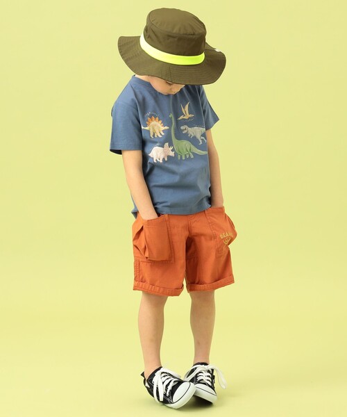 BEAMS mini（ビームスミニ）の「BEAMS mini / スマイル キャンプ ショーツ 23SS（90～150cm）（その他パンツ・キッズ・グリーン系その他4/インディゴブルー/ブラウン系その他/オレンジ系その他6・120/130/90/100/110/140/150）」の20枚目の写真
