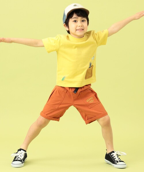 BEAMS mini（ビームスミニ）の「BEAMS mini / スマイル キャンプ ショーツ 23SS（90～150cm）（その他パンツ・キッズ・グリーン系その他4/インディゴブルー/ブラウン系その他/オレンジ系その他6・120/130/90/100/110/140/150）」の22枚目の写真
