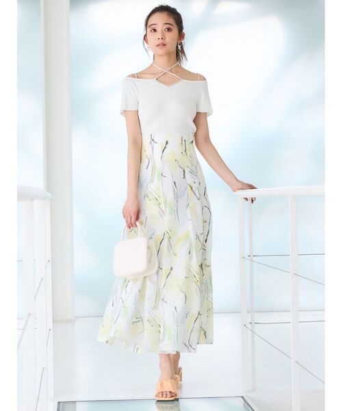 MERCURYDUO(マーキュリーデュオ)の「2WAYストラップチェンジリブニット(ニット/セーター・レディース・ピンク/オフホワイト/チャコールグレー/ブラック・FREE)」の15枚目の写真