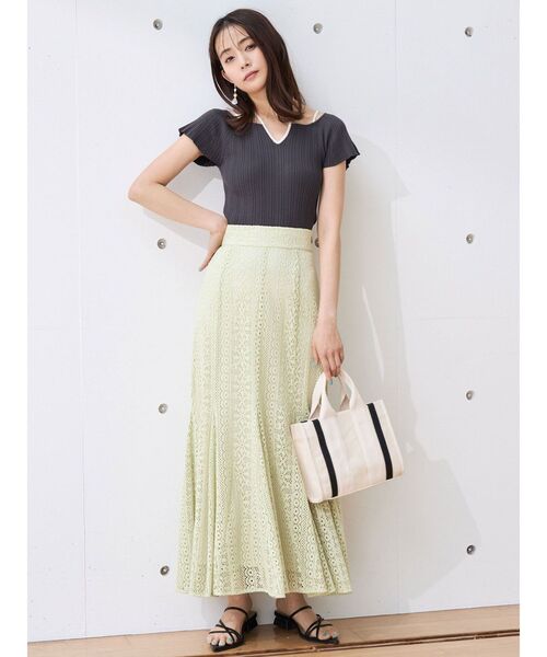 MERCURYDUO(マーキュリーデュオ)の「2WAYストラップチェンジリブニット(ニット/セーター・レディース・ピンク/オフホワイト/チャコールグレー/ブラック・FREE)」の20枚目の写真