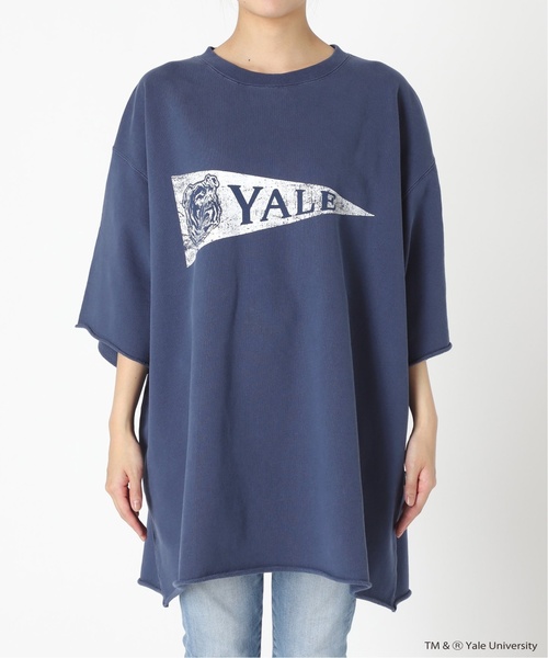 FRAMeWORK（フレームワーク）の「≪追加≫YALE/BIG-TEEスウェット2（Tシャツ/カットソー・レディース・ホワイト/ネイビー・FREE）」の12枚目の写真
