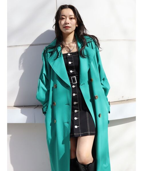 EVRIS（エヴリス）の「デニムジャンスカ（ジャンパースカート・レディース・ライトブルー/ブラック・MEDIUM/SMALL）」の13枚目の写真