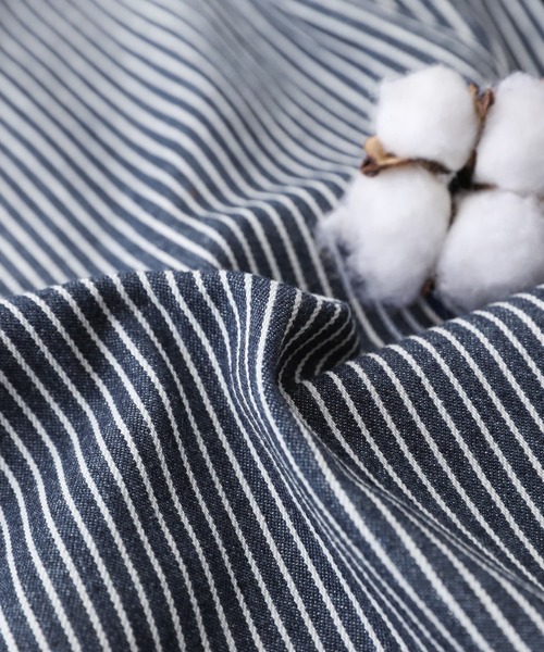 osharewalker（オシャレウォーカー）の「【廃盤】『コットンヒッコリーパンツ』（デニムパンツ・メンズ・ネイビー/アイボリー・M/L）」の17枚目の写真