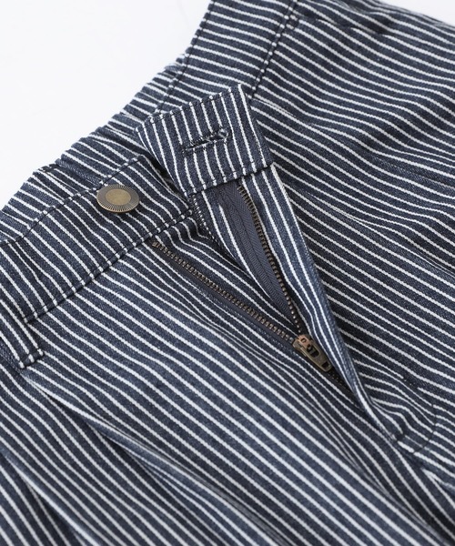 osharewalker（オシャレウォーカー）の「【廃盤】『コットンヒッコリーパンツ』（デニムパンツ・メンズ・ネイビー/アイボリー・M/L）」の5枚目の写真