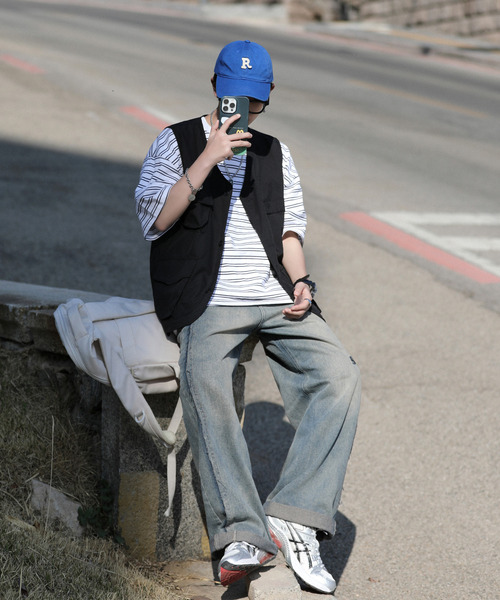 neos（ネオス）の「【neos -addictive design-】ビッグシルエット フラップポケット ツイル フィッシング ベスト（ベスト・メンズ・ブラック/カーキ/ベージュ・MEDIUM/LARGE/X-LARGE）」の5枚目の写真