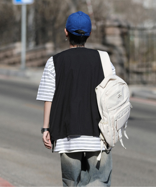 neos（ネオス）の「【neos -addictive design-】ビッグシルエット フラップポケット ツイル フィッシング ベスト（ベスト・メンズ・ブラック/カーキ/ベージュ・MEDIUM/LARGE/X-LARGE）」の7枚目の写真